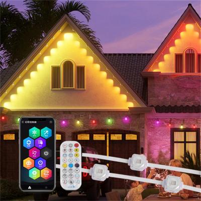 China 25MM RGB SMD5050 1.5W DC24V Aluminum Track Outdoor House Light Fixture Ip67 Rgbw LED Rgbic Permanent Christmas Outdoor Lights for sale