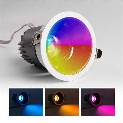 China 20W LED Recessed Spotlight 400lm LED Colorful Spot Lights Adjustable Luminous Value Aluminum Mall Application for sale