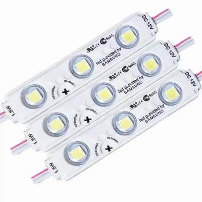 China Korea Samsung 12V Modulo 3 LEDs 5054 5050 2835 Injection LED Module With Lens for sale