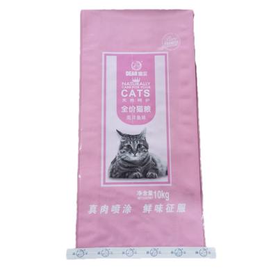 China High Strength Waterproof And Moisture Proof Pet Feeding Animal Food Biodegradable Bag For 10kg Cat Food for sale