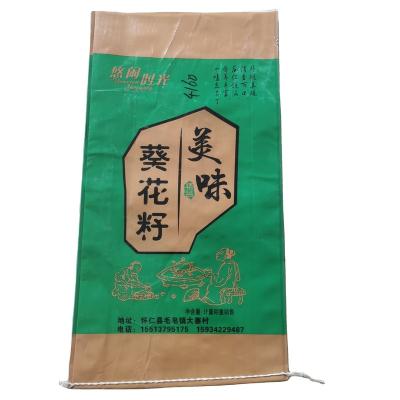 China Professional Manufacture Agriculture Waterproof And Moistureproof Bopp Film Recycled Materials PP Woven Bag for sale