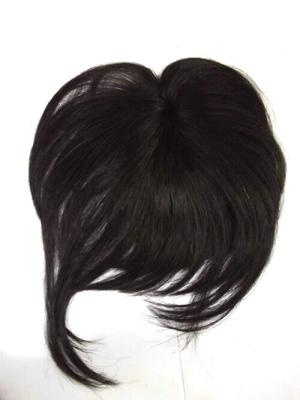 Китай Custom Black Chinese Human Top Lace Closure Virgin Hair Fringe Short Straight продается