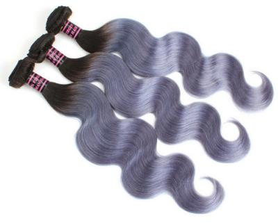 China pelo brasileño 1B/onda gris de la Virgen 7A del cuerpo de las extensiones del cabello humano de Ombre en venta