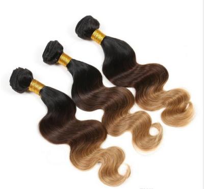 China Onda negra/del amarillo común de Ombre de la Virgen del pelo de la armadura del cuerpo para las mujeres en venta