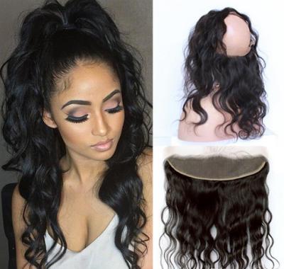 China 360 Lace Frontal Lace Top Closure Virgin Hair Body Wave Natural Hairline for sale