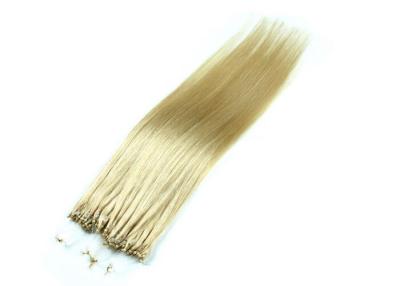 China 24# Color Golden Straight Hair Extensions Micro Loop For Personal Care for sale