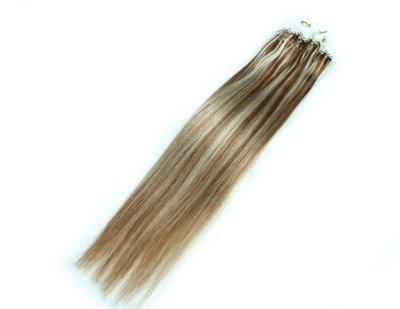 China Piano Micro Ring Loop Hair Extensions Silky Straight 16