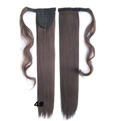 China Soft Bond Long Synthetic Heat Resistant Hair Extensions Silky Straight 20 Inch for sale