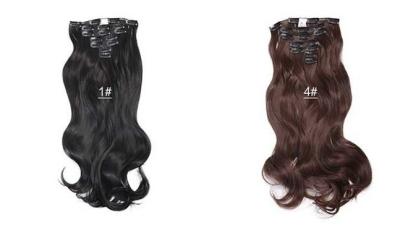 China Colorful 20'' Heat Resistant Synthetic Hair Extensions Body Wave No Shedding for sale