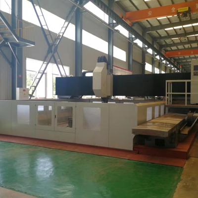 China Steel Structure Industry Gantry Movable Deep Hole CNC High-speed Plate Drilling And Milling Machine For Tube Sheet for sale