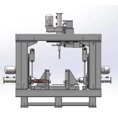 China Steel Structure Fabrication CNC Beams Drilling And Spotting Machine Pattern SWZ1000 / SWZ1250 for sale