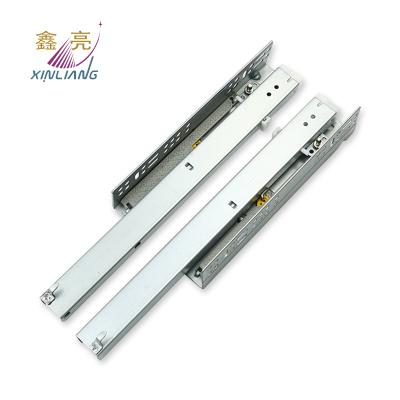 China Modern full extension 3 soft closeing undermount slide with open pin push undermount slide for sale