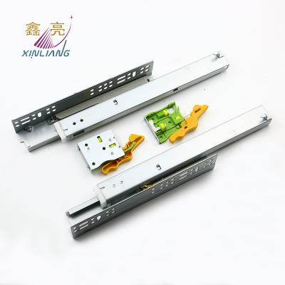 China Modern 250mm length undermount soft closing drawer slide soft close undermount slide for sale