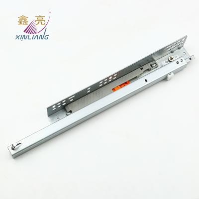 China Modern drawer slide undermount single extension push open soft narrow drawer slide for sale