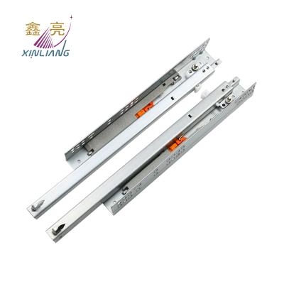 China Modern drawer slide undermount single extension push open soft narrow drawer slide for sale