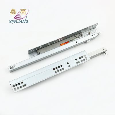 China Modern push to open soft close drawer slides push open undermount drawer slide ball bearing slide for sale