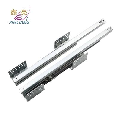 China Good Quality Modern Profession Side Mounted Soft Narrow Drag Basket Ball Bearing Drawer Slide for sale