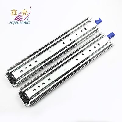 China Full Extension 76mm Modern Heavy Duty Drawer Slide Soft Narrow Rails for sale