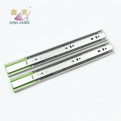 China Modern Ball Bearing Open Soft Slide Hydraulic Soft Narrow Clsose Push Slide Damper Drawer Damper Slides for sale