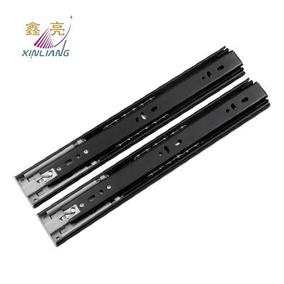 China 45mm Modern Push Ball Bearing Drawer Slide Open Soft Narrow Rail for sale