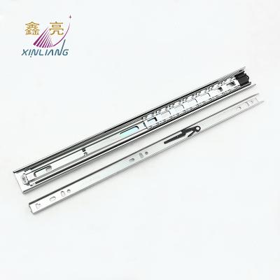 China Modern three-section full drawer slide track for furniture hardware wide slide rail 37mm drawer slide for sale