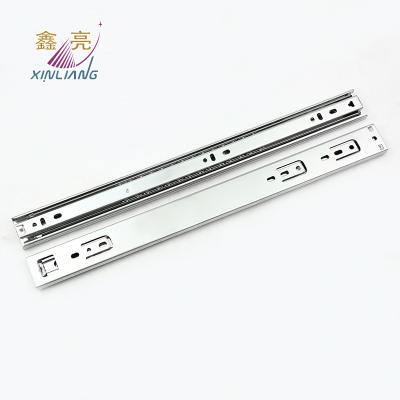 China Modern three-section full drawer slide track for furniture hardware wide slide rail 37mm drawer slide for sale