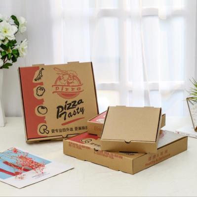 China Reused Materials Custom Logo Luxury 6-12 inch cheap disposable corrugated pizza paper packaging box for pizza for sale