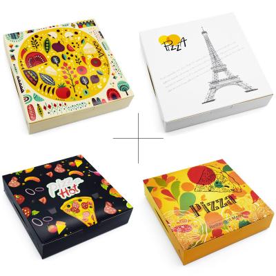 China Recyclable Wholesale Custom Printed 8 10 12 Inch Reusable Cardboard Paper Packaging Cheap Pizza Boxes for sale