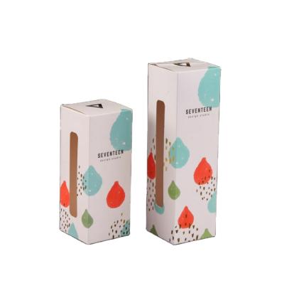 China Recycled Materials Logo Printing Gift Cosmetic Packaging Full Color Cardboard Custom Paper Box for sale