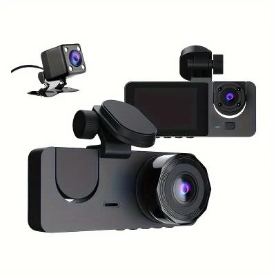 China NIGHT VISION Cheap and best-selling high-definition three lens camera, car mounted recorder, loop recording, reverse image DVR for sale