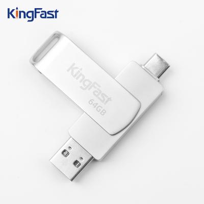 China KingFast Brand USB 3.0 USB Type-C 64GB Memory with paper card packing à venda