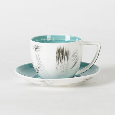 China Wholesale Disposable Hotel Used Personalized Porcelain Coffee Tea Cup And Saucer for sale