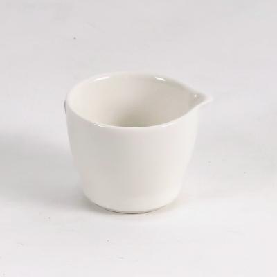 China Wholesale viable classic white ceramic mini cream milk jug for home, restaurant for sale