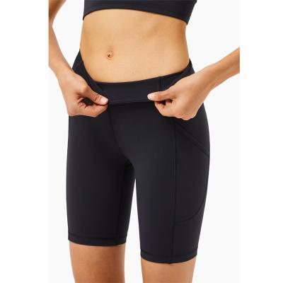 China Anti-wrinkle sexy booty yoga shorts fitness yoga wear high waist butt crack! crack! women's gym abbreviations for sale