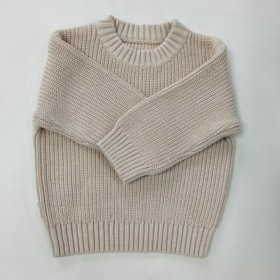 China Anti-wrinkle Autumn Winter Warm Knitted Sweater Baby Kids Girls Boys Knitted Pullover for sale