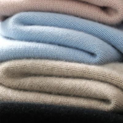 China 100%Cashmere Anti-Wrinkle Plain Crew Neck Spring Women Knit Girls' Sweaters for sale