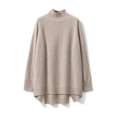 China Anti-Wrinkle Wool Or Cashmere Sweaters Women Knitting Winter Girls High Neck Sweaters for sale