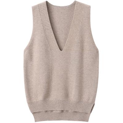 China Anti-wrinkle New Arrivals Sweater Women 100% Cashmere Vest Knitted Sweaters INVEST for sale