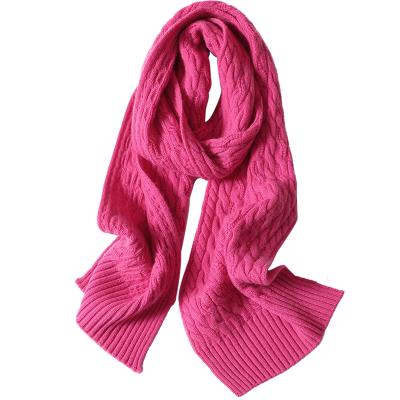 China Wholesale 100% Cashmere China Knitted Custom 100% Cashmere Women Scarves Ladies for sale