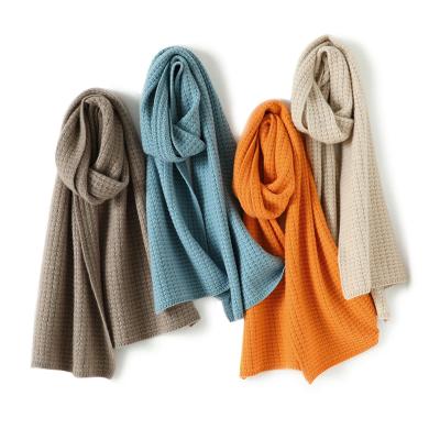 China China Products Manufacturers 100% Cashmere Knitted 100% Cashmere Scarf For Women for sale