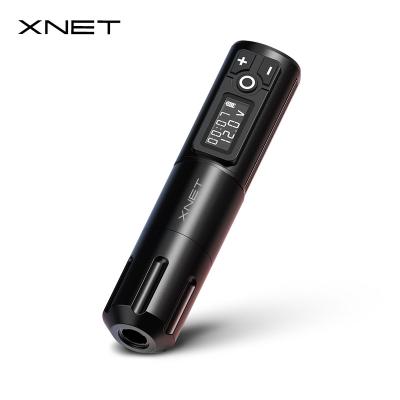 China XNET Elite Coreless Motor Digital Display Permanent Rotary Tattoo Pen 2200mAh Battery Wireless Tattoo Machine for sale