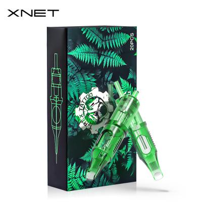 China 20Pcs Safty Professional Wholesale Custom Permanent Disposable Sterilized RM Green Tattoo Cartridge Needle For Cartridge Machines Grips for sale