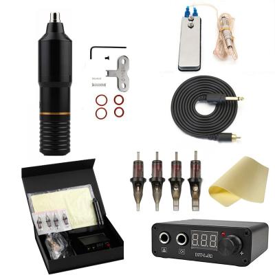 China Tattoo Set XNET Rotary Tattoo Pen Kit Tattoo Gun Machine Full Set With1.5A Power Supply Silicone Sleeve Pedal For Artist And Beginners for sale