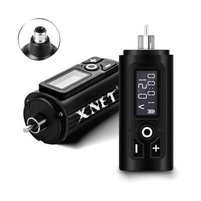 China Tattoo Shop XNET 950mAh LCD Digital RCA Tattoo Power Bank Battery Wireless Tattoo Power Supply for sale