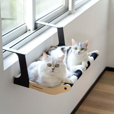 China MewooFun High Quality Comfortable Window Cat Hanging Bed Hammock Wireless Edge Mount Removable Cover for sale