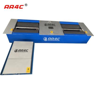 China 4-in-1 vehicle test line brake roller tester side slip suspension axle load vehicle inspection equipments  for car for sale