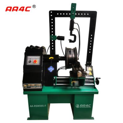 China 0.55kw Automatic Wheel Straightening Machine Equipment Full Teeth Dual Cylinder Rim Processing Machine for sale