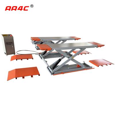 China 3.0T Car Vehicle Lift Car Flush Mounted Scissor Lift Garage Inground AA4C Inground Scissor Car Lift AA-SL303 for sale