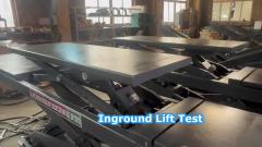 AA4C 6T 5M runway alignment scissor car lift inground installed test video