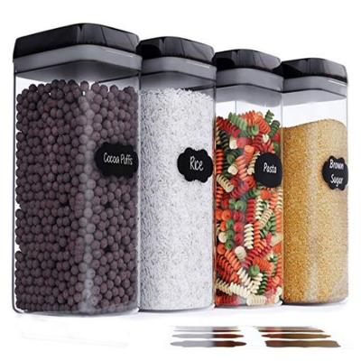 China 4pcs/set Airtight Storage Kitchen Food Moisture Proof Airtight Storage Containers Set Large Airtight Food Storage Containers With Lids for sale